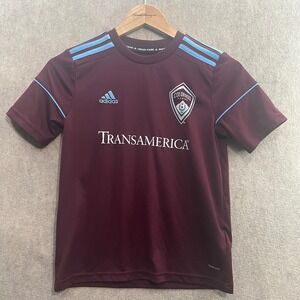 Colorado Rapids Soccer Jersey Kids Size Medium Adidas